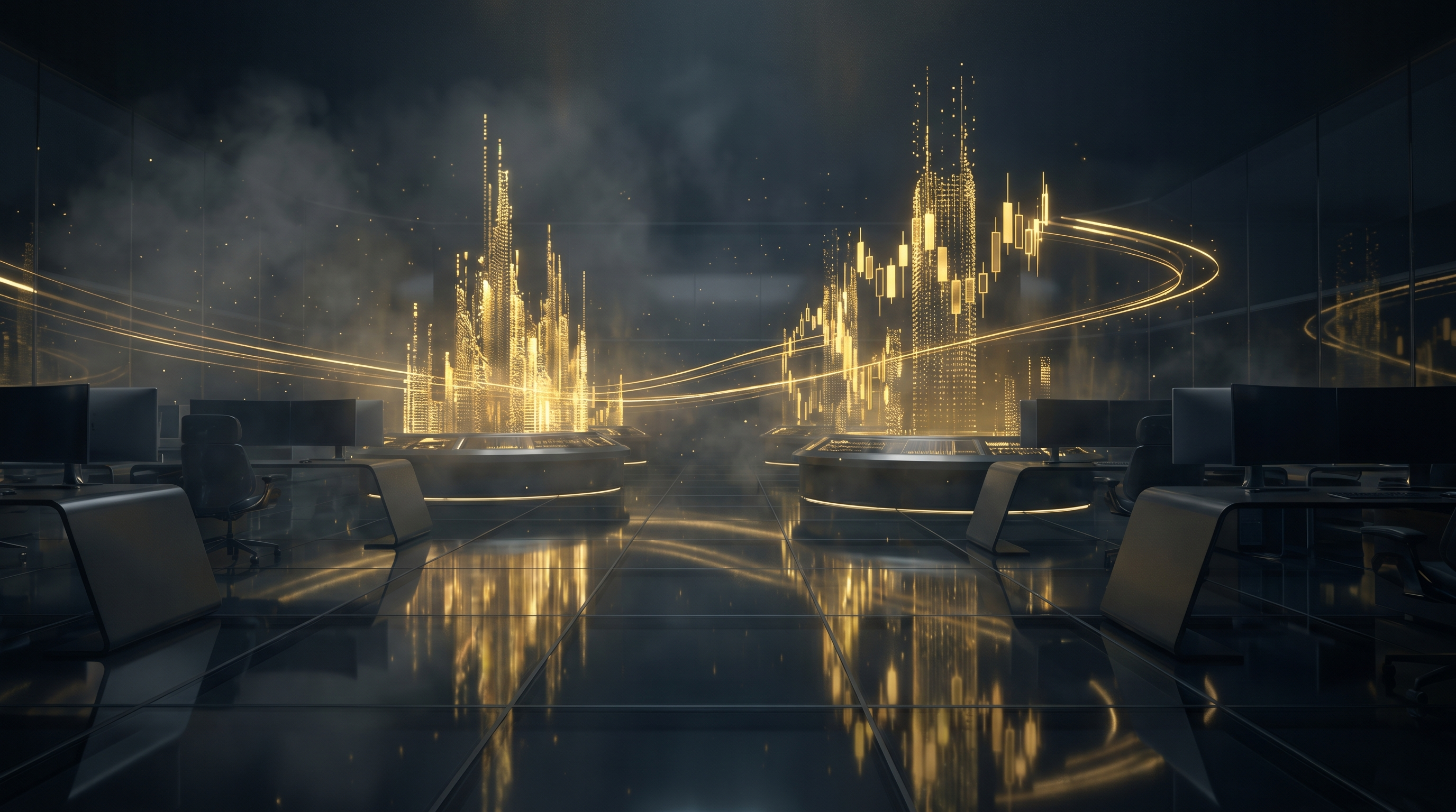 Holographic Trading Floor